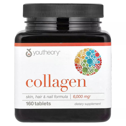 YOUTHEORY COLLAGEN 6,000 MG 160 TABLETS / COLLAGENO 1,000MG POR TABLETA
