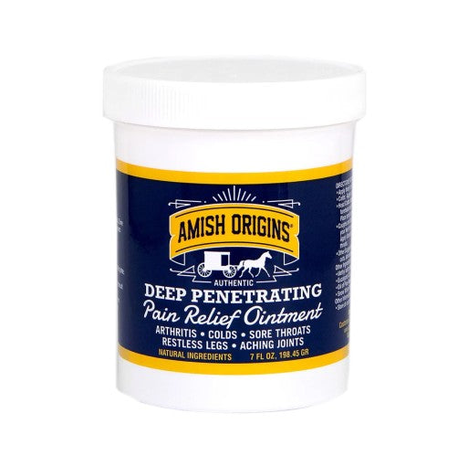 AMISH ORIGINS DEEP PENETRANTING OINTMENT 7 OZ / CREMA PARA ALIVIO TEMPRAL DE LA ARTRITIS Y DOLORES MUSCULARES