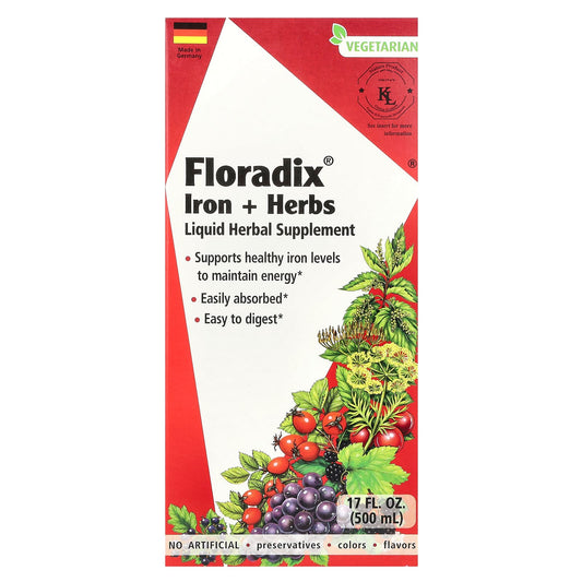 FLORADIX Iron & Herbs, 17 FZ / FLORADIX Hierro y Hierbas, 17 FZ