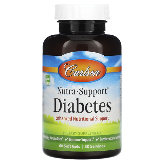 Nutra-Support Diabetes Iron-Free - 60 Softgels / Nutra-Support Diabetes Sin Hierro - 60 Cápsulas Blandas