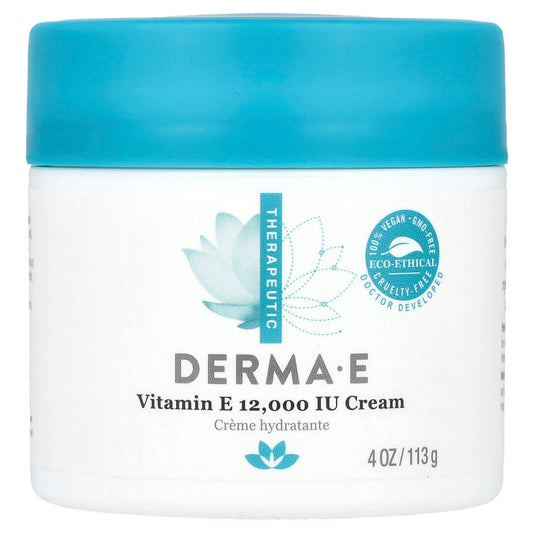 Derma E, Creme Vitamin E 12 000iu, 4 Ounce / Derma E, Crema Vitamina E 12 000iu, 4 onzas