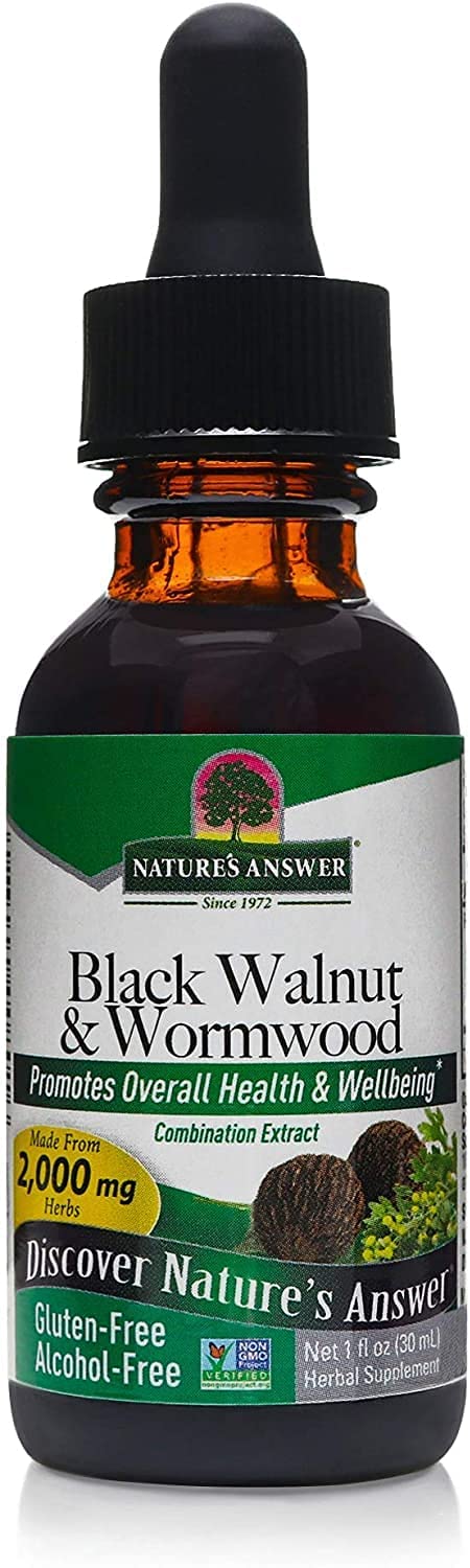 NATURES ANSWER BLACK WALNUT & WORMWOOD 1 OZ