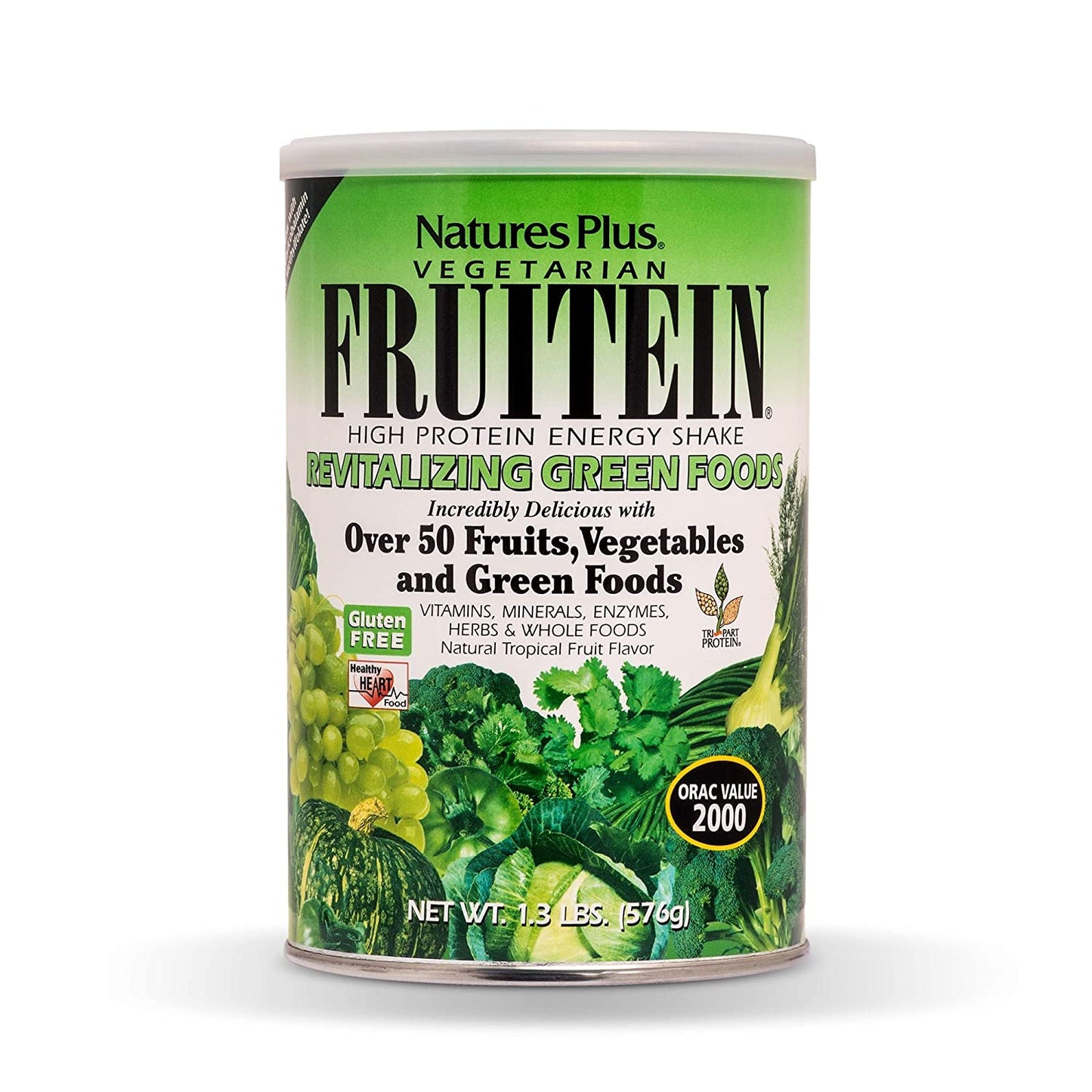 NATURES PLUS FRUTEIN SHAKE GREEN 1.3 LBS