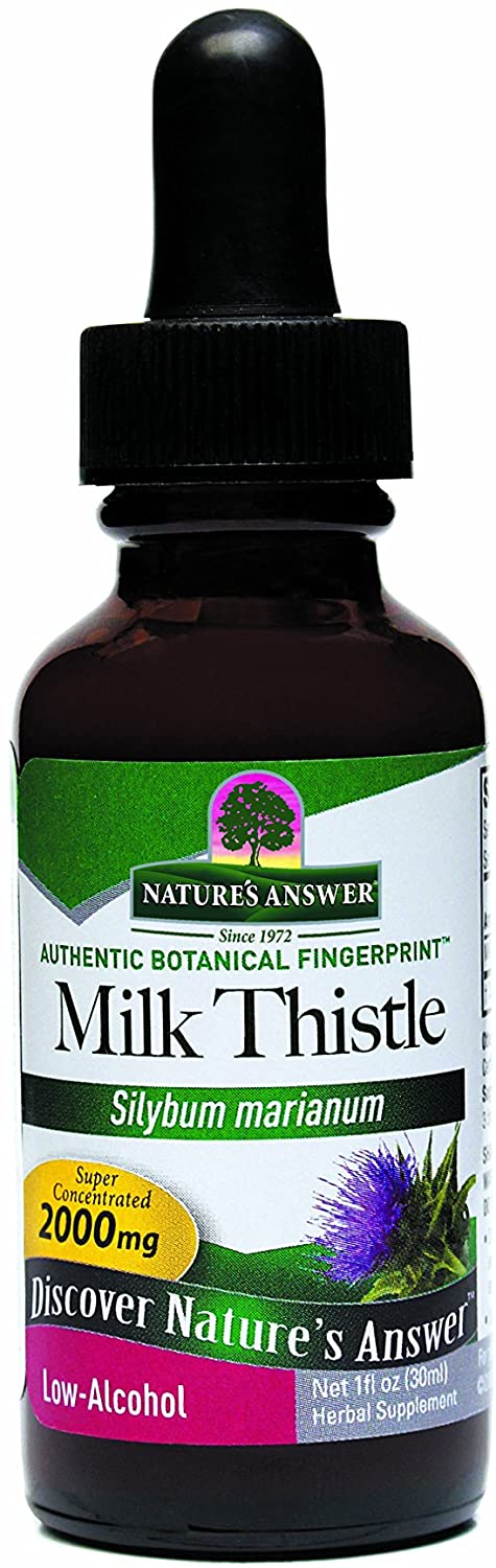 NATURES ANSWER MILK THISTLE EXTRACT 2,000MG 1 OZ